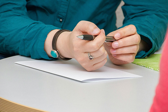 image of blank paper and pen